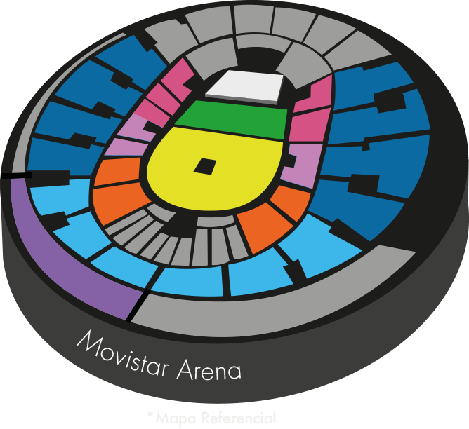 Movistar Arena - Viernes, 31 de mayo 21:00 hrs. | Imagen referencial