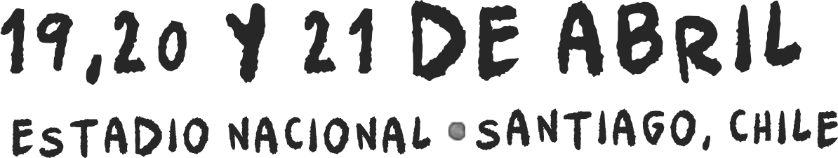 19 y 20 de abril - estadio nacional