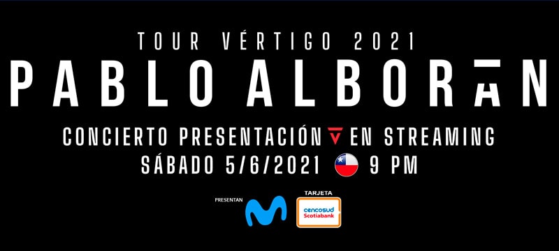 pablo alborán tour vértigo 2021 streaming venta de entradas