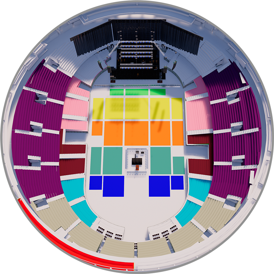 Mapa Movistar Arena Concierto Shaggy & Sting