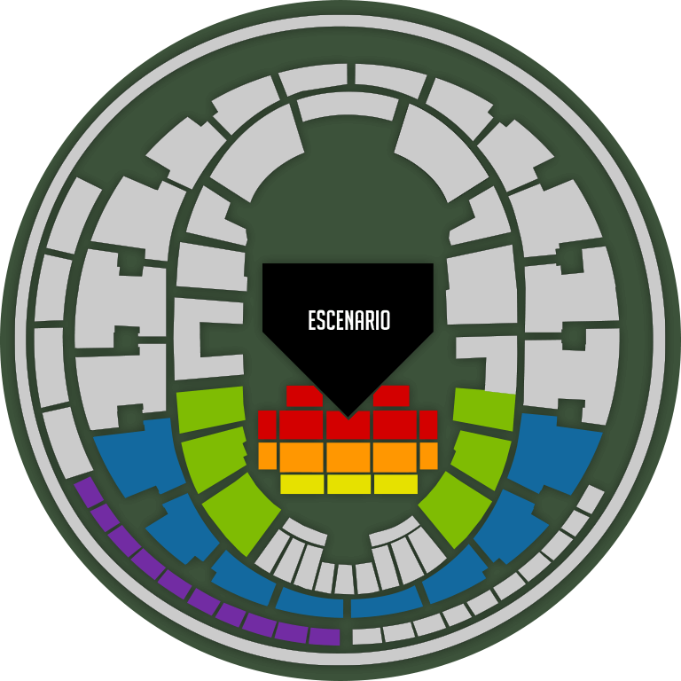 Movistar Arena - Mapa referencial