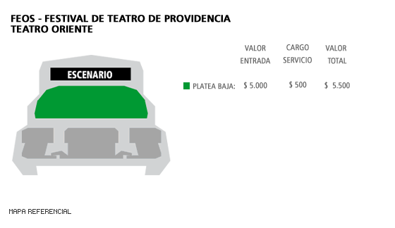 Mapa Feos - Festival de Teatro de Providencia - Teatro Oriente