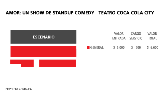 Mapa Amor un show de Standup comedy