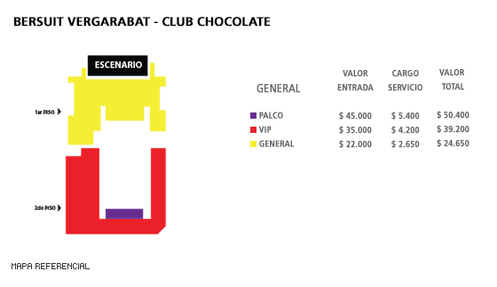Mapa Bersuit Vergarabat - Club Chocolate